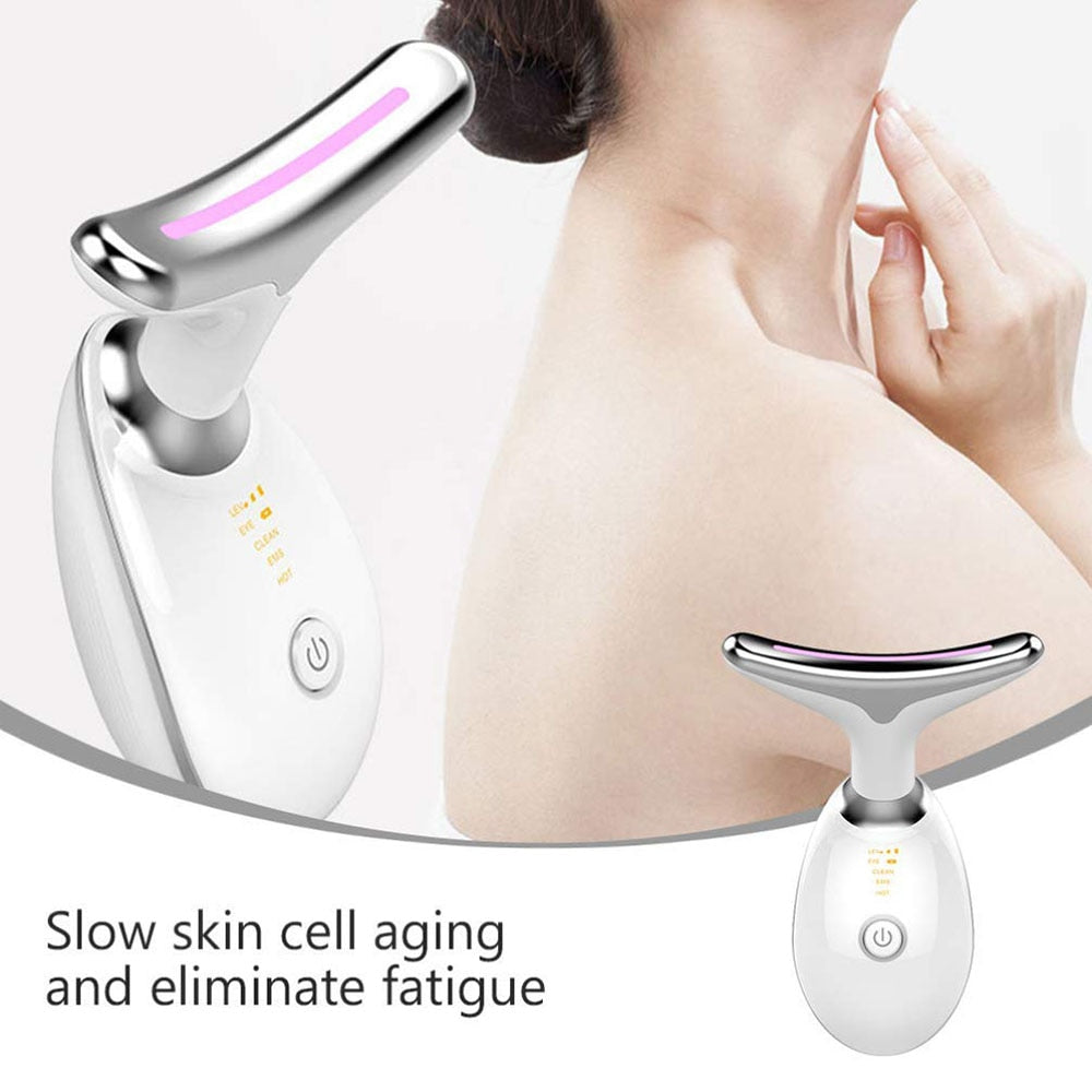 Face Massager Anti Wrinkles High Frequency Vibration Anti Aging Reduced Puffiness Facial Device