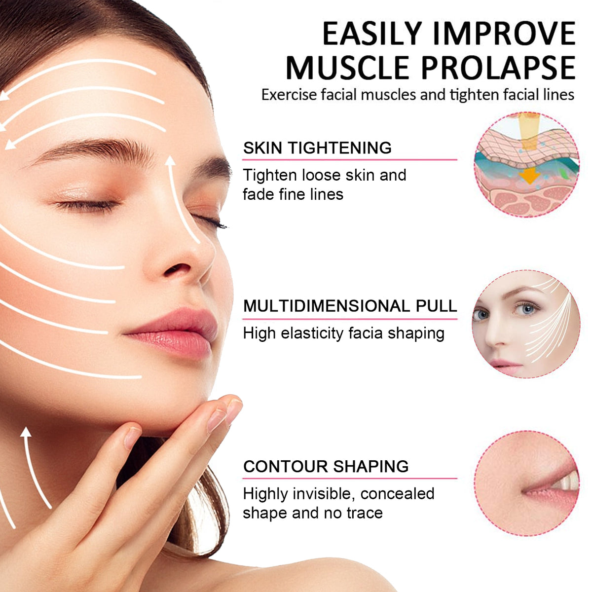 Face Lift Firming And Lifting Face Relaxers With Fine Lines Anti-Wrinkle Face Lift