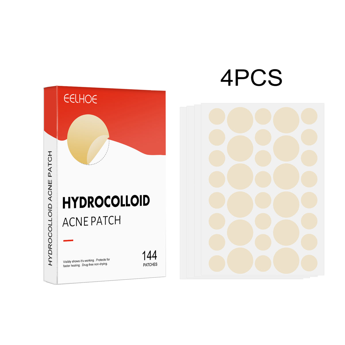 Hydrocolloid Acne Patch Face Invisible Makeup Closed Mouth Acne Clear Acne Waterproof Breathable Facial Treatment