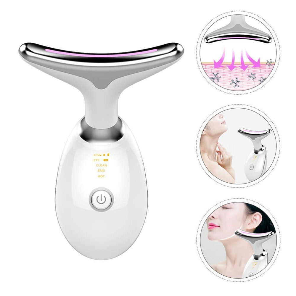 Face Massager Anti Wrinkles High Frequency Vibration Anti Aging Reduced Puffiness Facial Device