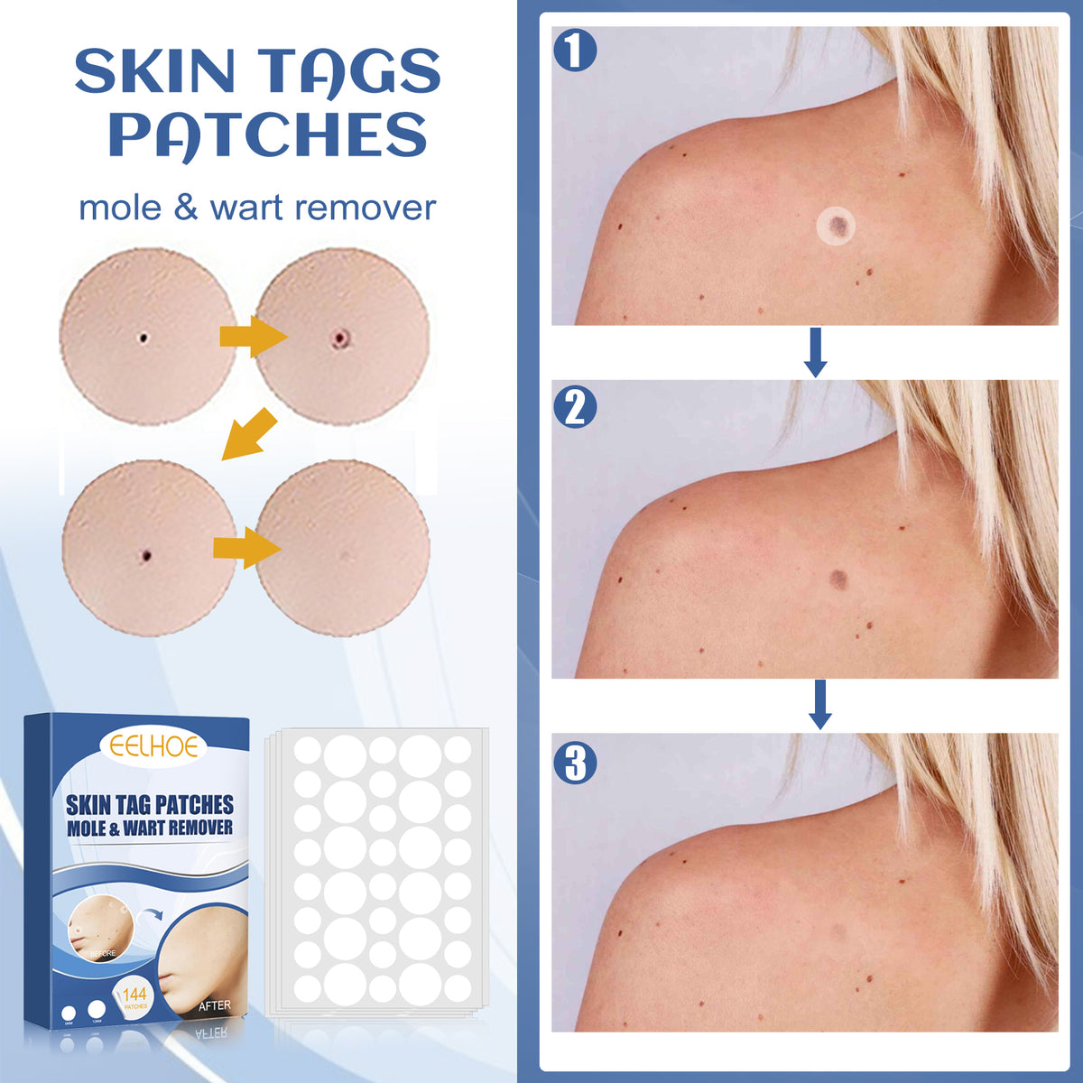 Kew Patch Gentle Cleaning Care Skin Face Neck Repair Smooth Skin Daily Care